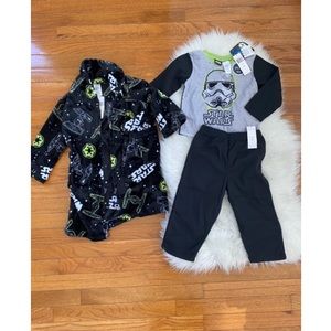 NWT 3 piece fleece Star Wars pyjama set